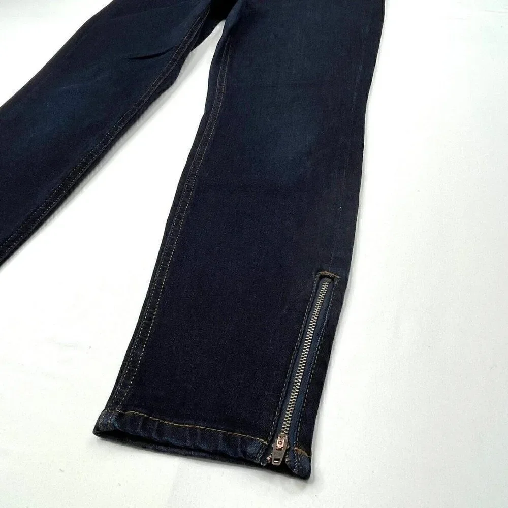 Boden Dark Wash Skinny Ankle Zip Skinny Jean